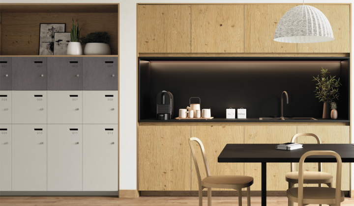 Panneau MDF teinté dans la masse Panneau MDF teinté dans la masse mis en oeuvre cuisine