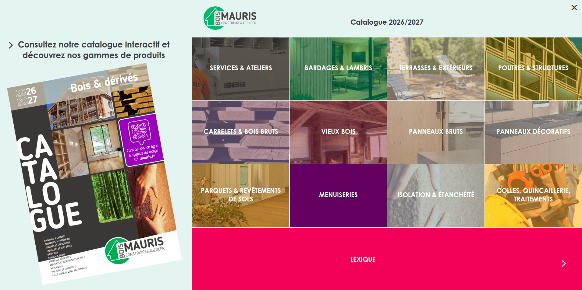 Catalogue Mauris Bois 2026