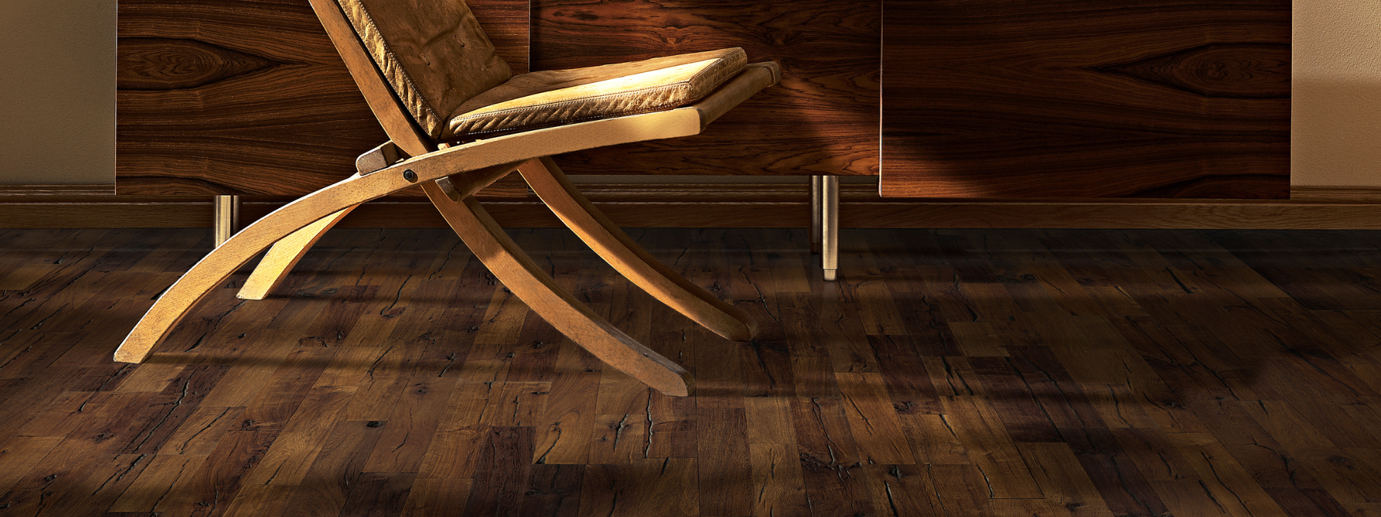 Parquet Kährs - gamme Domo sol avec parquet kahrs brun foncé